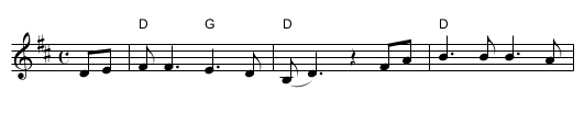 Wild mountain thyme - staff notation