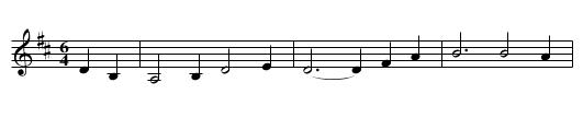 Wild Mountain Thyme - staff notation