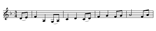 Wild Rover, The - staff notation