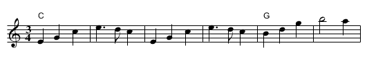 Wilfred Hately's Waltz - staff notation