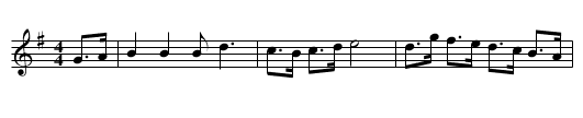 Will Atkinson's Schottische - staff notation