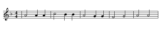 WILL NIEMAND SINGEN - staff notation