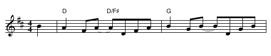 Willafjord #2 - staff notation