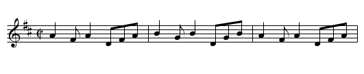 Willafjord - staff notation