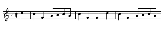 Willey Wilky - staff notation