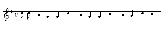 William of the Ferry - staff notation