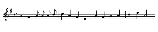 William Taylor/Billy Taylor - staff notation