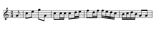 William Thompson's Bugle Solo. JaW.149 - staff notation