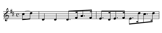 WILLIE CAMERON - staff notation