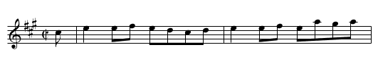 Willie Davie - staff notation