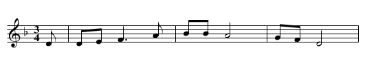 Willie Doo - staff notation