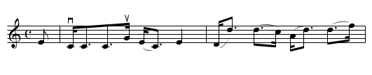 WILLIE DUNCAN - staff notation