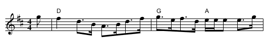 Willie Fraser's Strathspey - staff notation