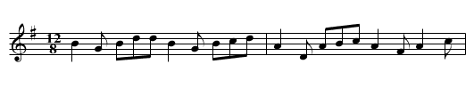 Willie Reidy's Favorite - staff notation