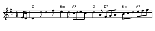 Willie Wilson of Beith - staff notation