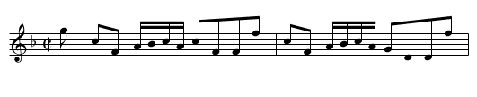 Willie Winckie - staff notation