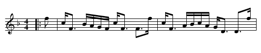 Willie Winkie - staff notation