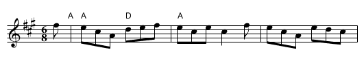 Willie With His Tartan Trews  [ABABB] - staff notation