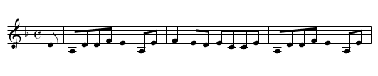 Willie's auld Trews - staff notation