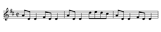 Willie's Fling #2 - staff notation