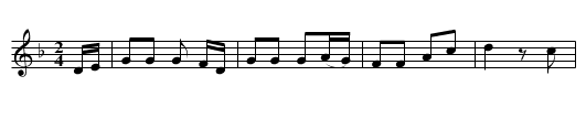 Willie's Lyke-Wake - staff notation