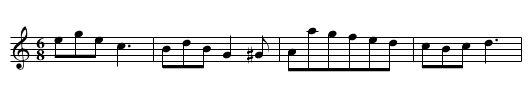 Willy Wimble's Favorite - staff notation