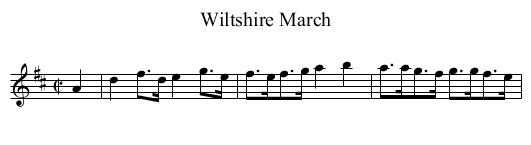 Wiltshire March - staff notation