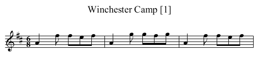 Winchester Camp [1] - staff notation