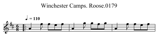 Winchester Camps. Roose.0179 - staff notation