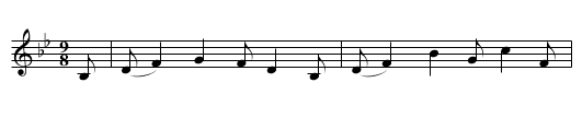 Winchester Wedding - staff notation