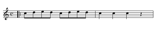 Windfor Camp - staff notation