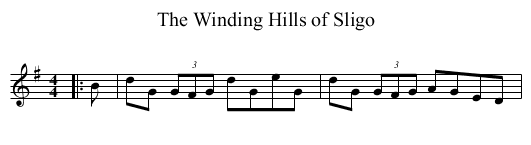 Winding Hills of Sligo, The - staff notation