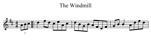 Windmill, The  - staff notation