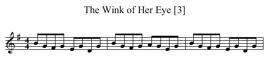 Wink of Her Eye [3], The - staff notation