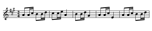 Winker Schottisch - staff notation