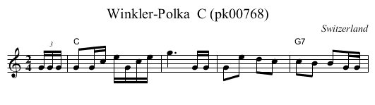 Winkler-Polka  C (pk00768) - staff notation