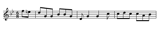 Winlaton Sword Dance Song - staff notation