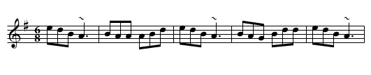 Winnie Hayes' - staff notation