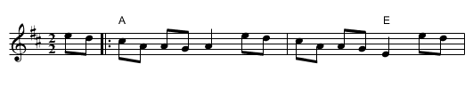 Winsome Reel - staff notation