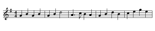 Winster Gallop - staff notation