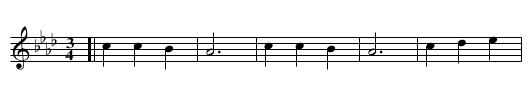 Winter, Adieu! - staff notation