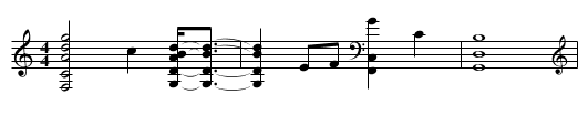 Winter Serenade (Yahama demo) - staff notation