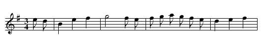 Winter Waltz (2nd tune) - staff notation