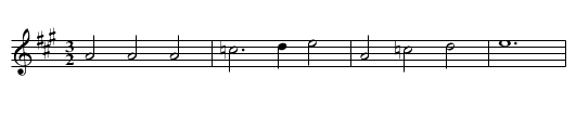 Winter - staff notation