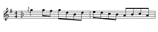Winterbourn Down Stick Dance - staff notation