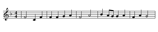 Winterrosen - staff notation
