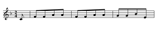 Winterrosen - staff notation