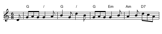 Wise Nora - staff notation