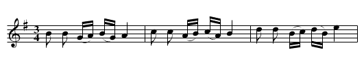 With a merry tale - staff notation
