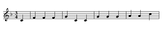 With Laughter and Singing (round) - staff notation